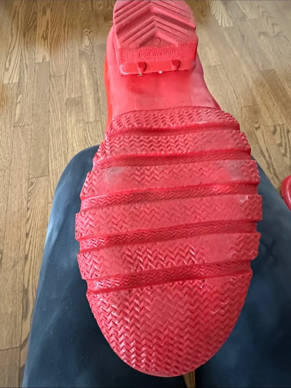 Hunter Red Gloss Tall Rain Boots